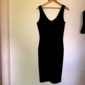 Vintage Betsey Johnson Size L Wetsuit Black Dress